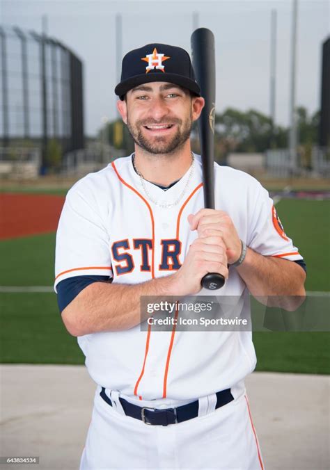 Houston Astros Outfielder Andrew Aplin Poses For A Portrait During