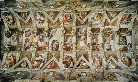 The michelangelo sistine chapel ceiling is famous for its beautiful frescoes. The Puzzlist: The Ceiling of Sistine Chapel