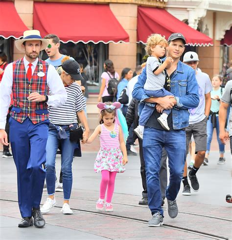 Ashton Kutcher And Mila Kunis Visit Disneyland With Their Kids