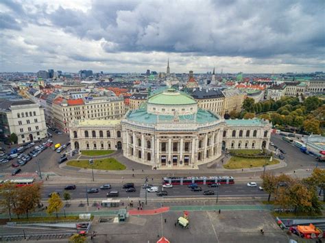 Wien Österreich 10 Oktober 2016 Burgtheater Nah An Rathaus
