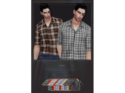 Slyds Cuban Collar Shirt The Sims 4 Download