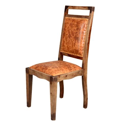 For instance, they have to be treated properly. Transitional Rustic Solid Wood & Leather Dining Chair
