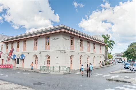 Bridgetown Barbados March 10 2014 Barbados Old Town Hall Caribbean Sea Island Editorial
