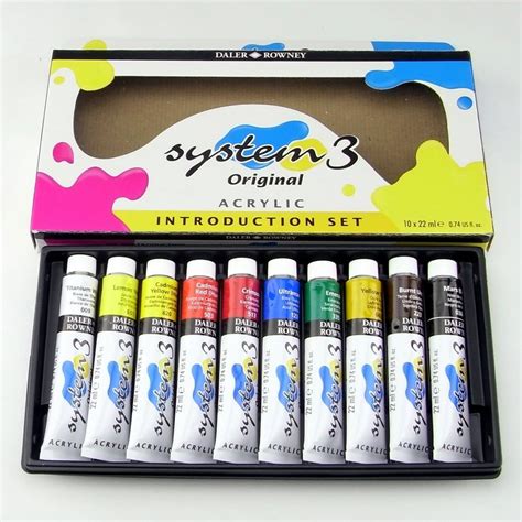 Daler Rowney System 3 Acrylic Paint Tube Introduction Set ... A wide variety of acrylic paint tube set options are available to you, such as packaging, painting medium, and type.