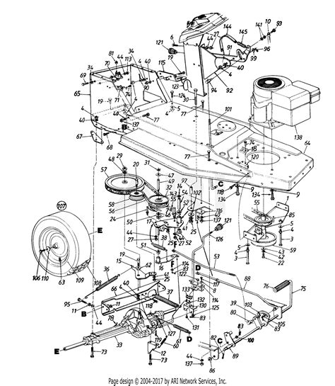 Cub Cadet Lt1050 Drive Belt Diagram