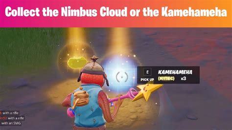 Fortnite วิธีทำ Collect The Nimbus Cloud Or The Kamehameha In Different