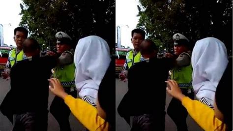 Video Viral Polisi Berkelahi Ternyata Aiptu Zulkarnain Yang Bibirnya