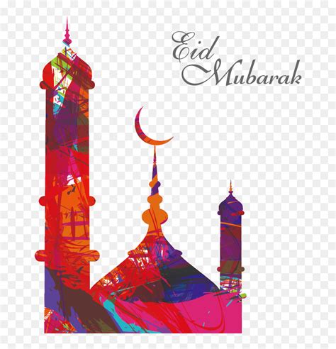 Mosque Clipart Eid Eid Mubarak Al Adha Hd Png Download Vhv