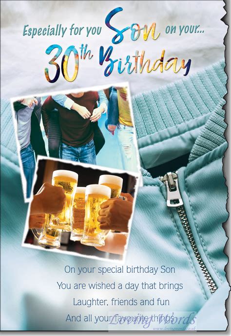 30th Son Birthday Greeting Cards By Loving Words