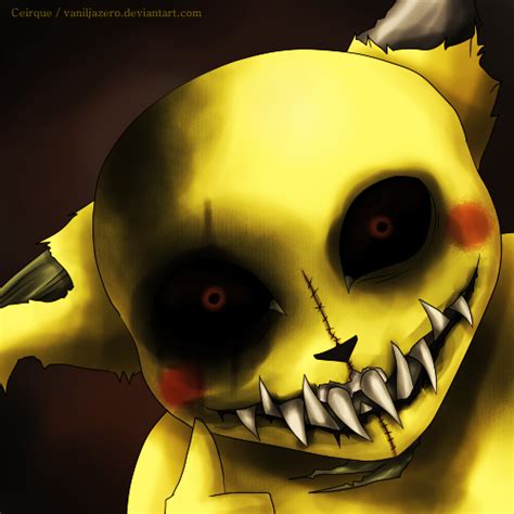 Horror Pikachu Pikachu Tattoo Pikachu Drawing Pikachu Art Scary