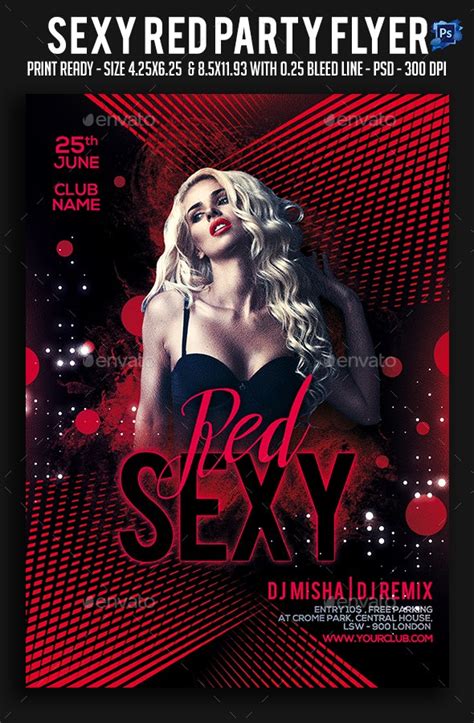 Sexy Red Party Flyer By Sparkg Graphicriver