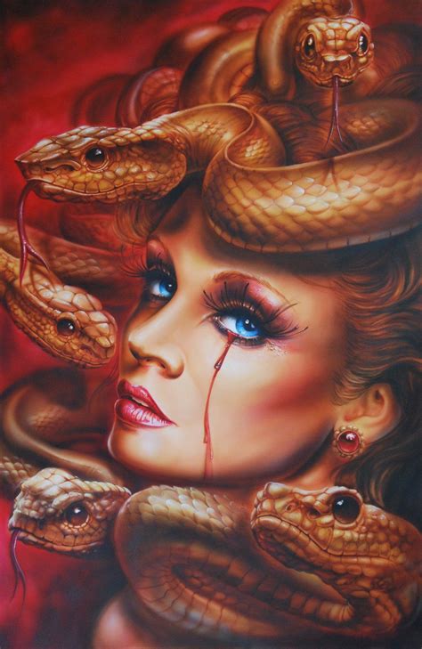 By Derek Turcotte Medusa Art Medusa Artwork Airbrush Designs