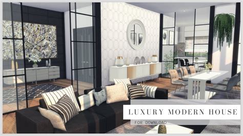 Luxury Modern House Download Tour Cc Creators The Sims 4