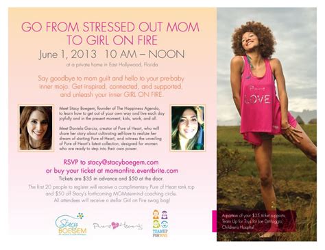 Go From Stressed Out Mom To Girl On Fire June 1 In Hollywood Fl