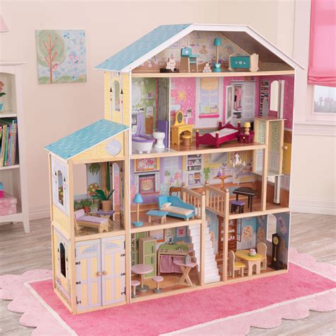 Kidkraft Majestic 4 Story Mansion Dollhouse 65252 Toy Dollhouses At