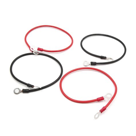4pcs 30cm Length Black Red Battery Inverter Wire Power Transfer Cable For Car Walmart Canada