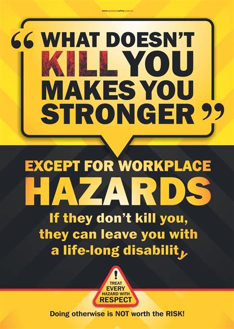 What Doesn T Kill You Safety Poster Promote Safety Workplace Safety
