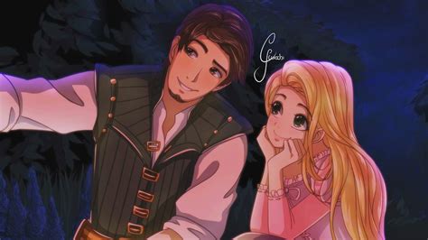 rapunzel and eugene tangled fan art 42715856 fanpop