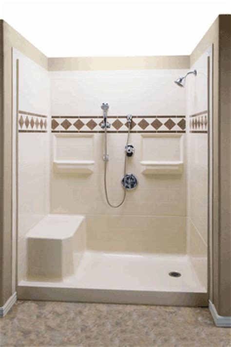 Framed doors are mounted to a metal frame for support, while frameless doors. Roll in Showers and Tubs available from Sequim ...