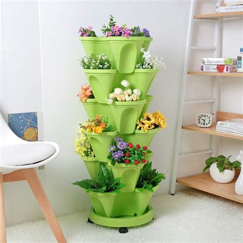 Stand Stacking Planters Strawberry Planting Pots Usamerica Shop