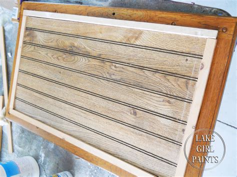 Beadboard used to be sold only in sheets. Lake Girl Paints: Old Entertainment Center gets Beadboard ...