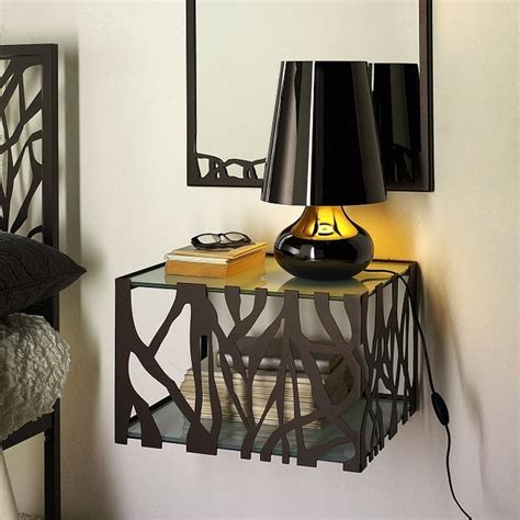 Modern Metal Wall Mounted Bedside Table Green By Cosatto