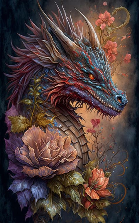 Dragon Digital Art By My Enchanted Canvas Fine Art America