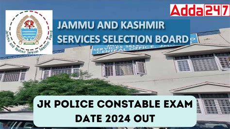 JKSSB Police Constable Exam Date 2024 Out Exam Pattern