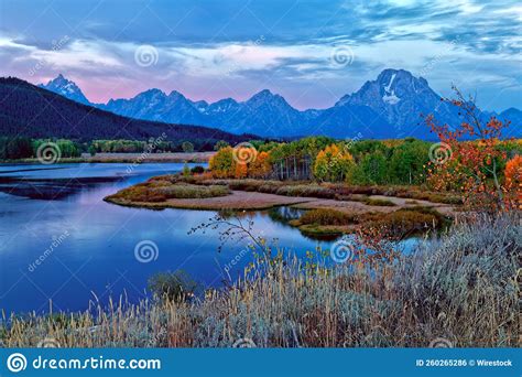 Oxbow Bend Grand Teton National Park In The Us Stock Photo Image Of