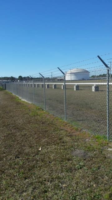 Container Field Commercial Chain Link Fence Aaa Fence Charleston