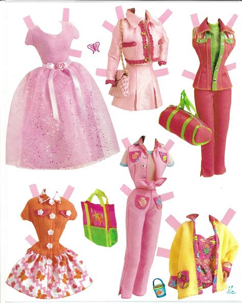 Miss Missy Paper Dolls Conjuntos Barbie Bonecas Bonecas De Papel