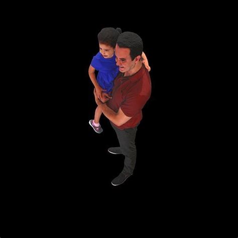 no49 father and daughter 3d model cgtrader
