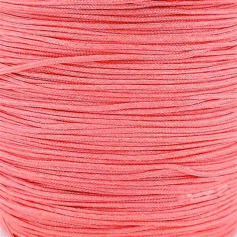 06mm Shamballachinese Knotting Nylon Cord Salmon Pink 5m Beads