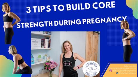3 Tips To Build Core Strength During Pregnancy Youtube