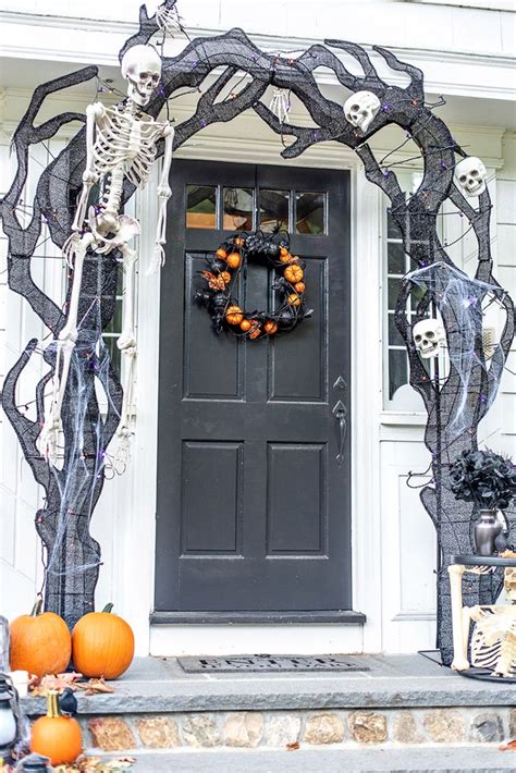 How To Make A Spooky Halloween Front Porch Halloween Front Porch Decor Halloween Front Porch