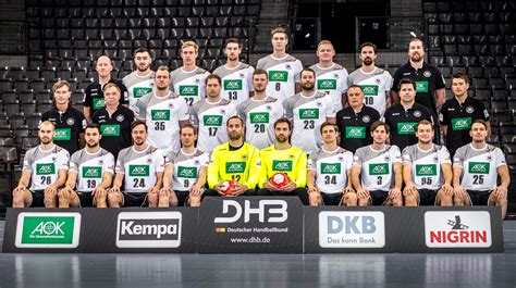 Kempa dhb trikot deutschland offizielles heimtrikot weiß handball em 2020. File:Handball Germany Nationalteam 2018 18082.jpg ...