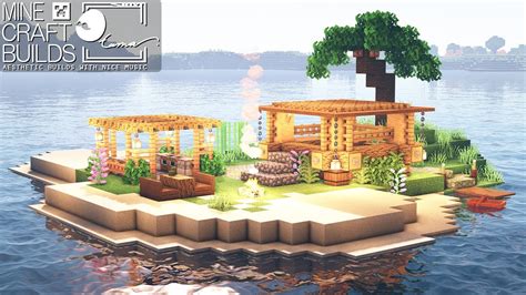 Minecraft How To Build An Island Survival Base Easy Beach House