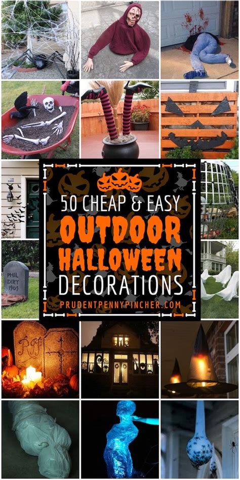 50 Cheap And Easy Diy Outdoor Halloween Decorations Homemade Halloween