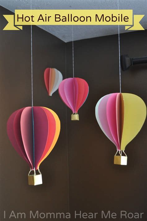 Hot Air Balloon Mobile And A Giveaway Balloon Mobile