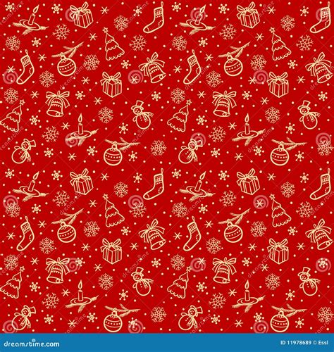 Christmas Seamless Vector Background Royalty Free Stock Images Image