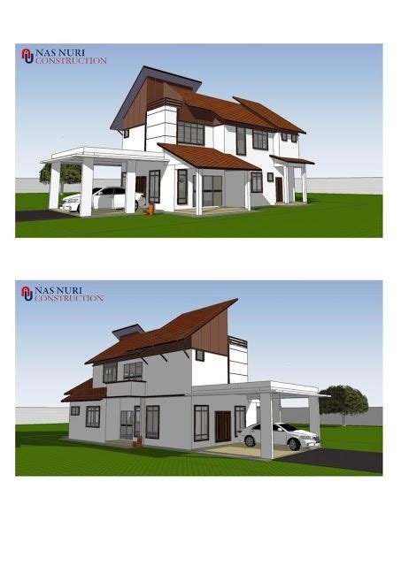 (8x15) 120 m2 luas bangunan : Pin on Pelan rumah banglo 2 tingkat