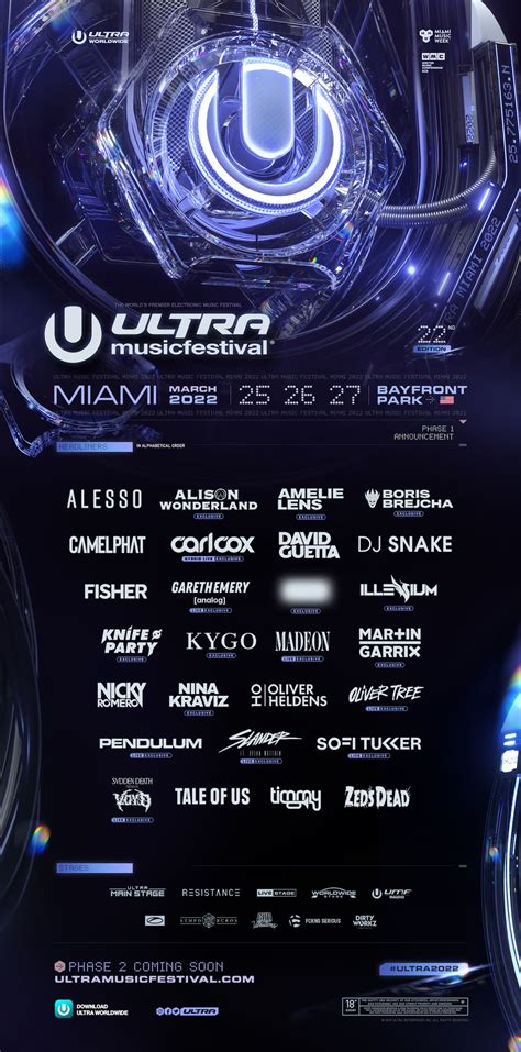 Ultra Music Festival Phase Lineup Kygo Martin Garrix Nina