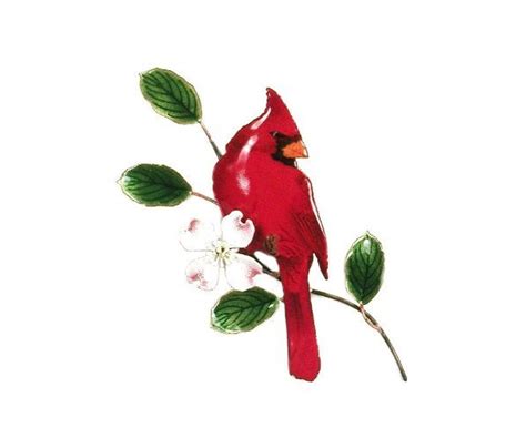 Cardinals are one of the birds that backyard bird enthusiasts are most eager to attract to their yards. Bovano Enamel Wall Art Home Decor Red Cardinal Bird New