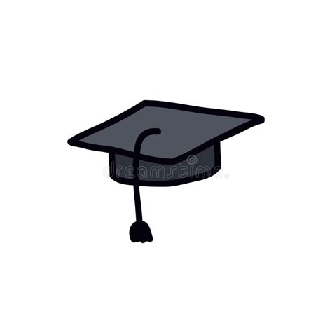 Graduate Doodle Black Hat Seamless Pattern With Diploma Graduation