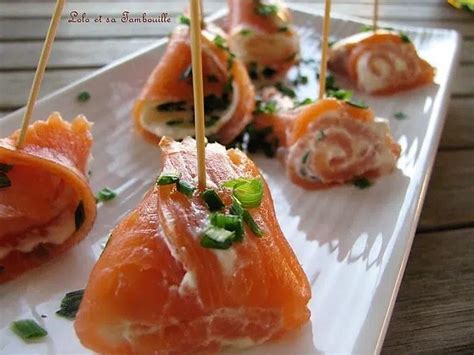 Roulades de saumon fumé au fromage frais et ciboulette Lolo et sa