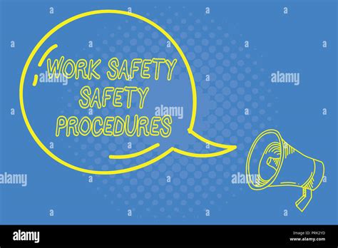 Handwriting Text Writing Work Safety Safety Procedures Concept Meaning