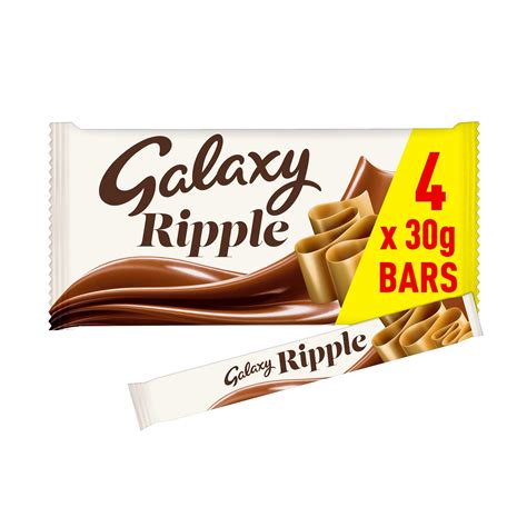 Galaxy Ripple Chocolate Bars Multipack 4 X 30g Multipacks Iceland Foods