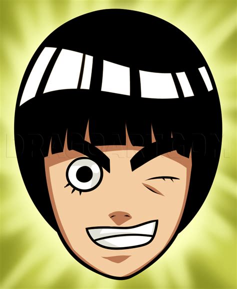 How To Draw Rock Lee Easy Step By Step Drawing Guide By Dawn Dragoart
