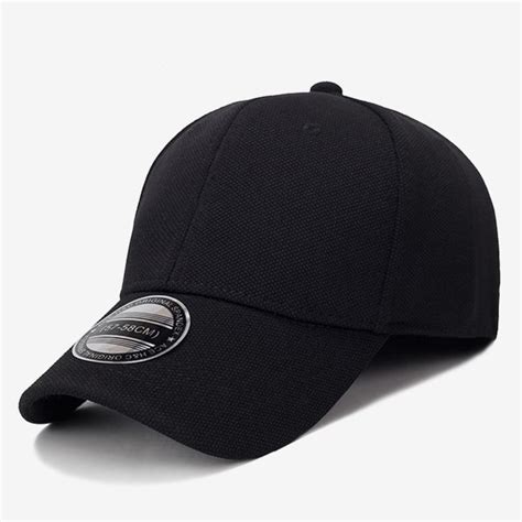 Black Baseball Cap Men Snapback Hats Caps Men Fitted Closed Full Cap