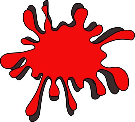 Red Ink Spot Clip Art At Vector Clip Art Online Royalty